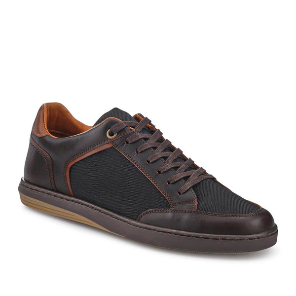 jones bootmaker Men's San Diego Leather Trainers - Brown