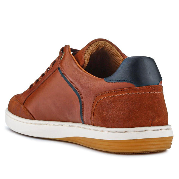 Jones Bootmaker Men's San Diego Leather Trainers - Tan Multi