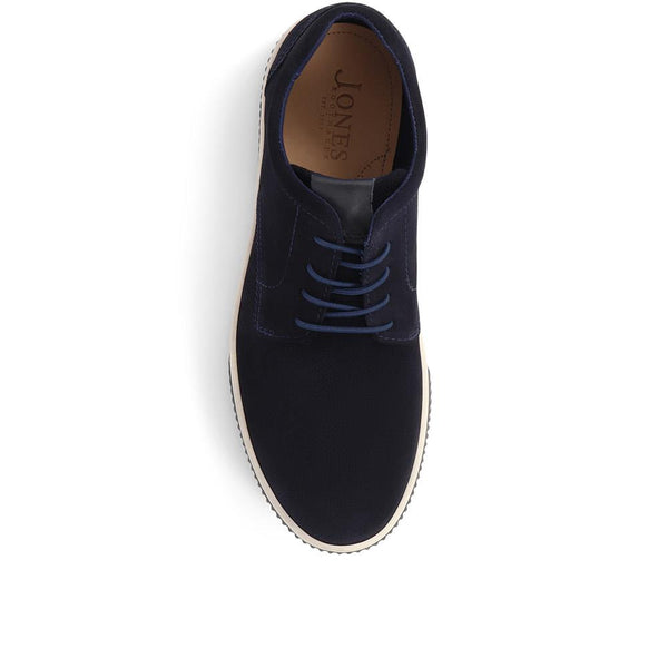 Jones Bootmaker Men's Seaford Suede Trainers - Navy Suede
