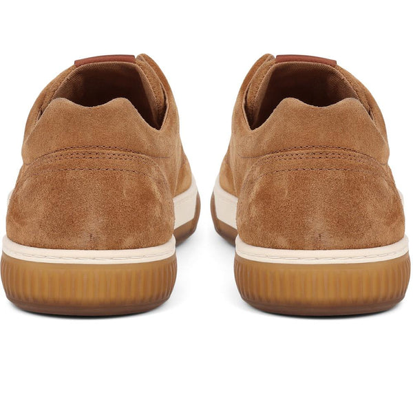 Jones Bootmaker Men's Seaford Suede Trainers - Tan Suede