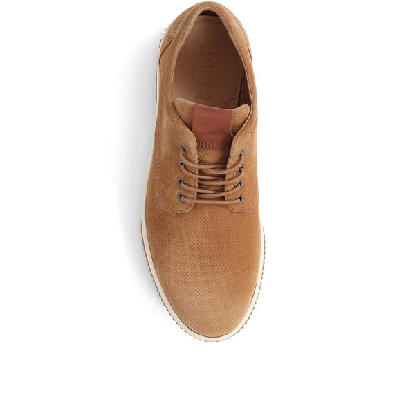 Jones Bootmaker Men's Seaford Suede Trainers - Tan Suede