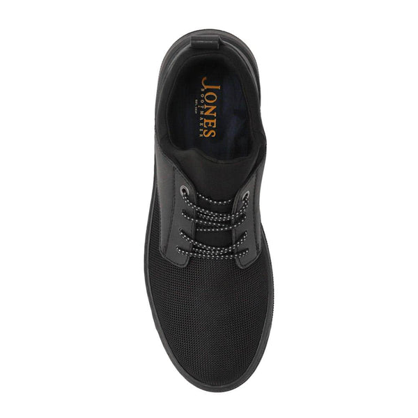 Jones Bootmaker Men's Seamus Casual Lace-Up Trainers - Black