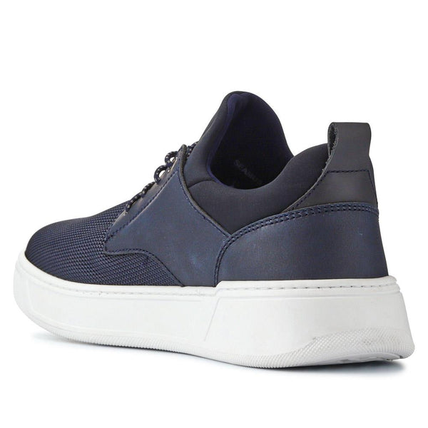 Jones Bootmaker Men's Seamus Casual Lace-Up Trainers - Navy