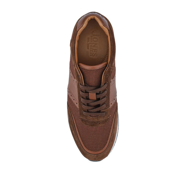Jones Bootmaker Men's Sergio Lace-Up Leather Trainers - Brown Suede