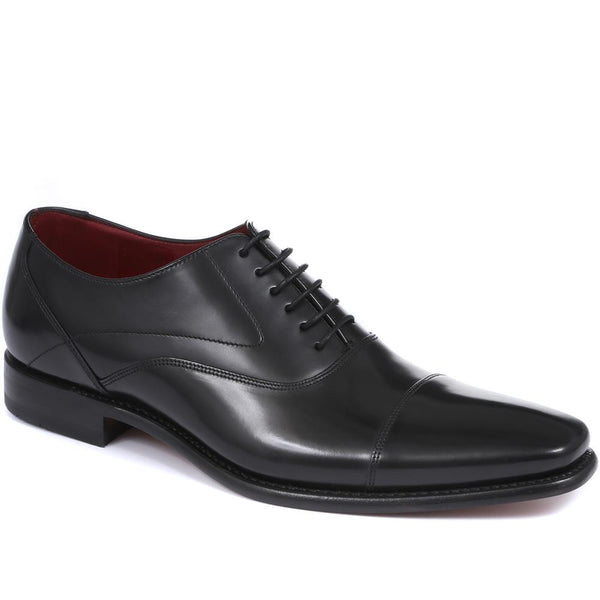 Jones Bootmaker Men's Sharp4 Goodyear Welted Leather Oxfords - Black