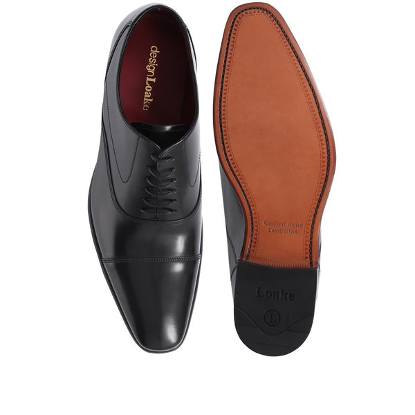 Jones Bootmaker Men's Sharp4 Goodyear Welted Leather Oxfords - Black