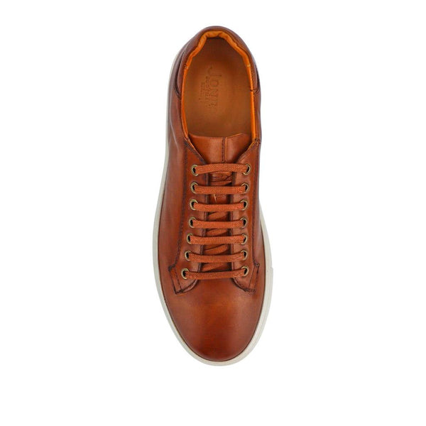 Jones Bootmaker Men's Simon Leather Men's Trainers - Tan