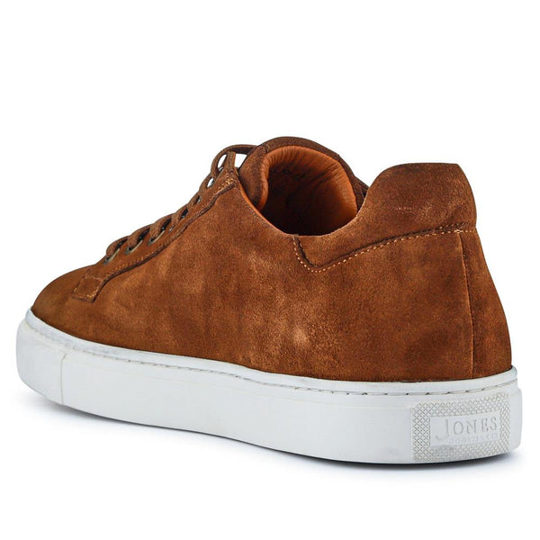 Jones Bootmaker Men's Simon Leather Men's Trainers - Tan Suede