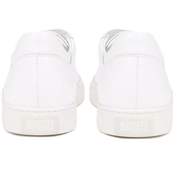 Jones Bootmaker Men's Simon Leather Men's Trainers - White Leather