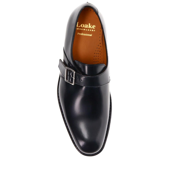 Jones Bootmaker Men's Smart Leather Buckled Shoes - Black