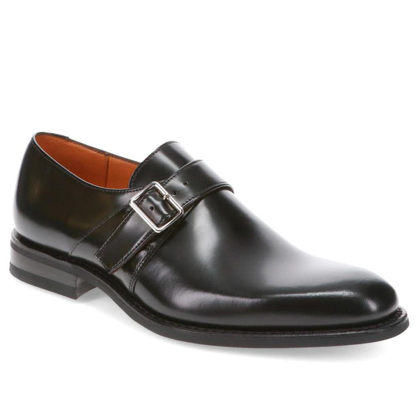 jones bootmaker Men's Smart Leather Buckled Shoes - Black