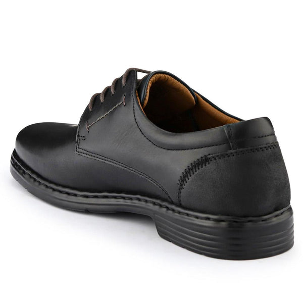 Jones Bootmaker Men's Smart Leather Lace-Up Shoes - Black