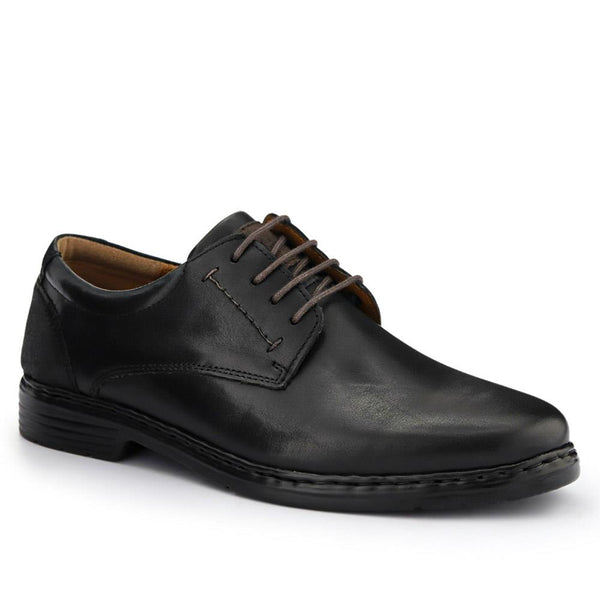 jones bootmaker Men's Smart Leather Lace-Up Shoes - Black