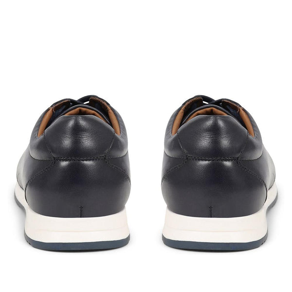 Jones Bootmaker Men's Southend2 Leather Trainers - Navy