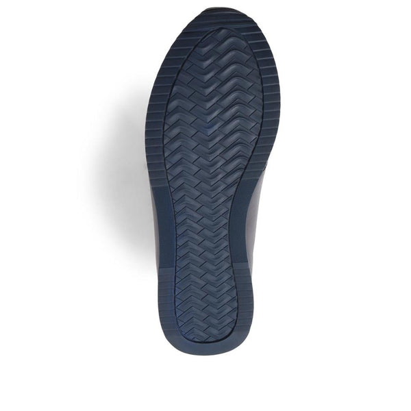 Jones Bootmaker Men's Southend2 Leather Trainers - Navy