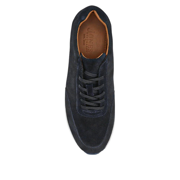 Jones Bootmaker Men's Southend2 Leather Trainers - Navy Suede