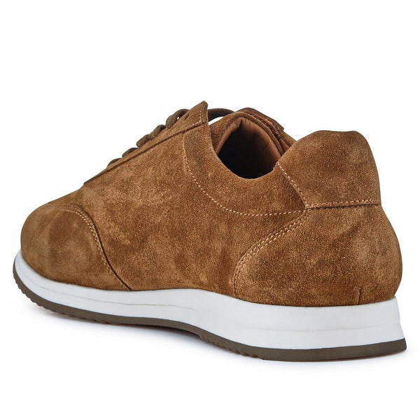 Jones Bootmaker Men's Southend2 Leather Trainers - Tan Suede