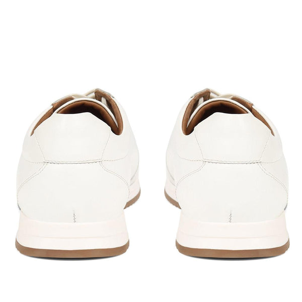 Jones Bootmaker Men's Southend2 Leather Trainers - White