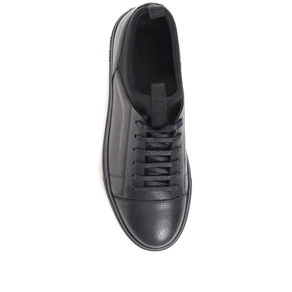 Jones Bootmaker Men's Southgate Leather Trainer - Black