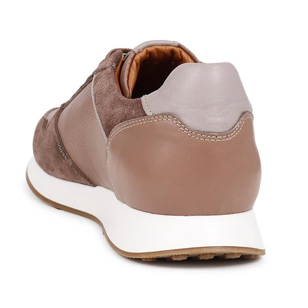 Jones Bootmaker Men's Southsea Lace-Up Trainers - Taupe