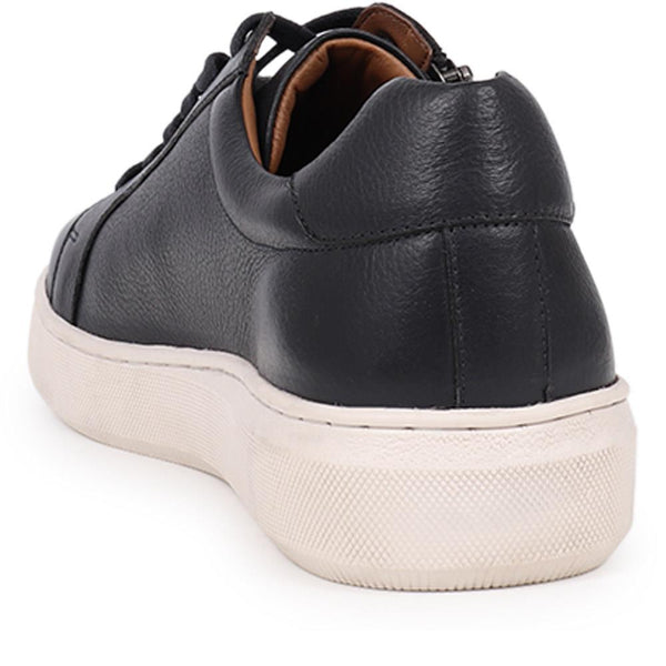 Jones Bootmaker Men's Spenser Leather Trainers - Navy