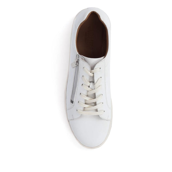 Jones Bootmaker Men's Spenser Leather Trainers - White