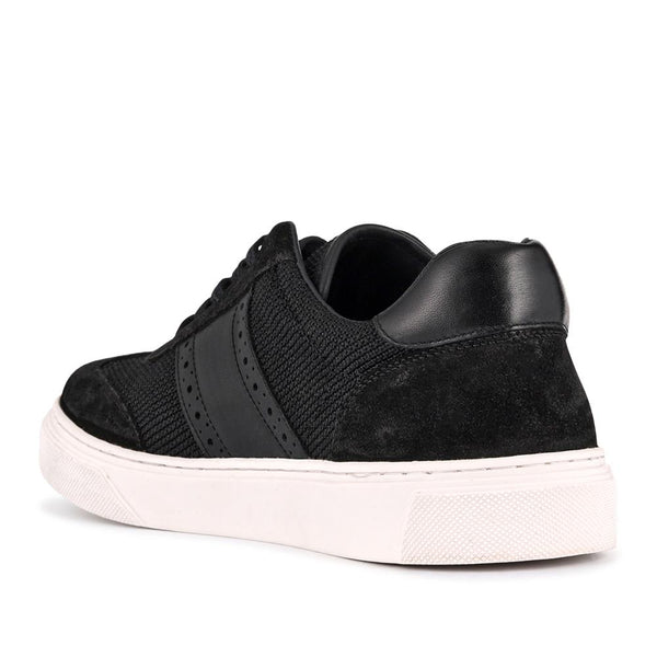 Jones Bootmaker Men's Stephan Lace-Up Leather Trainers - Black Suede