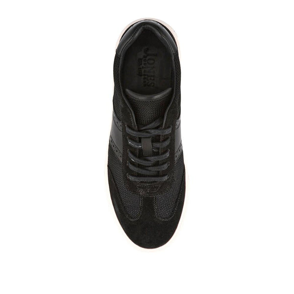 Jones Bootmaker Men's Stephan Lace-Up Leather Trainers - Black Suede