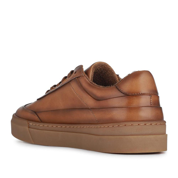 Jones Bootmaker Men's Thorne Leather Lace-Up Trainers - Tan