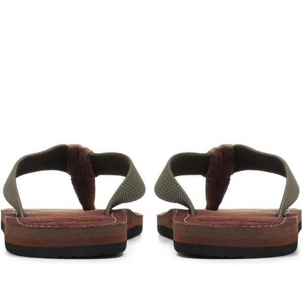 Jones Bootmaker Men's Toeman Toe Post Sandals - Olive