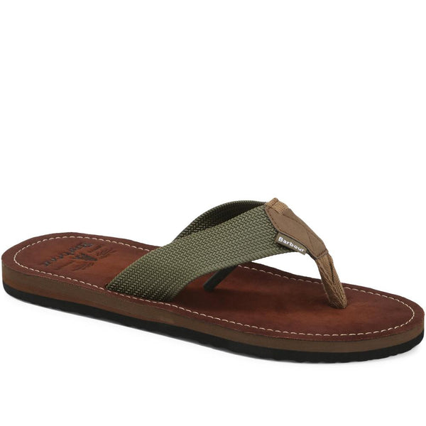 jones bootmaker Men's Toeman Toe Post Sandals - Olive