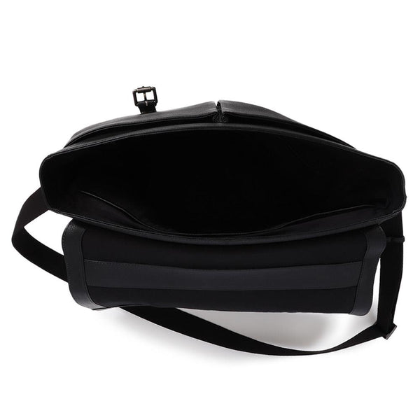 Jones Bootmaker Men's Upland Leather Briefcase - Black Grain