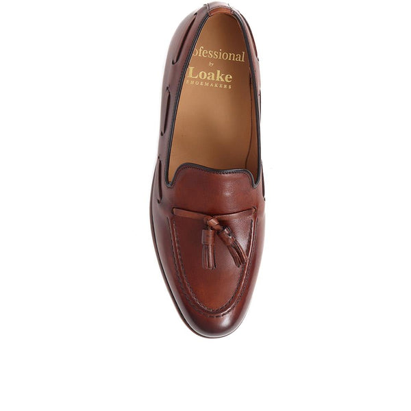 Jones Bootmaker Men's Utah1 Loake Leather Tassel Loafers - Brown