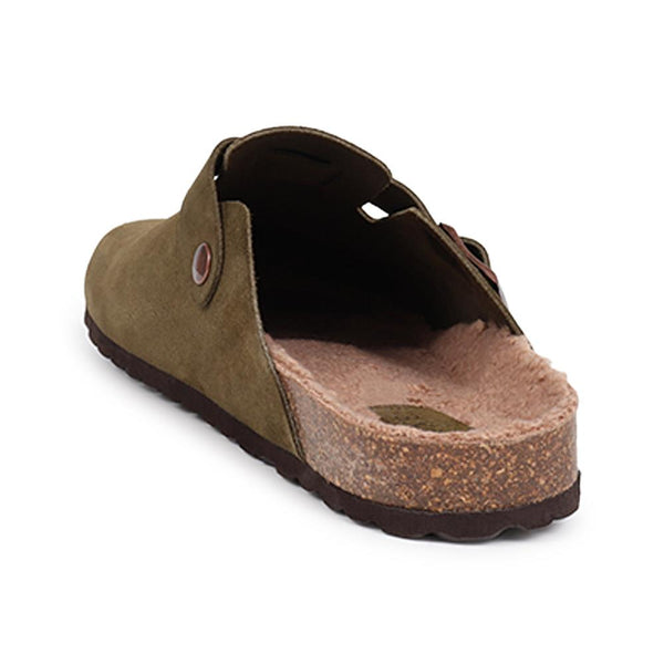 Jones Bootmaker Men's Zaid Suede Slippers - Khaki Suede