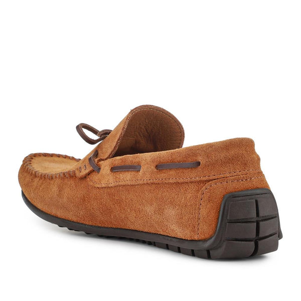 Jones Bootmaker Men's Zeke Leather Full Slippers - Chestnut