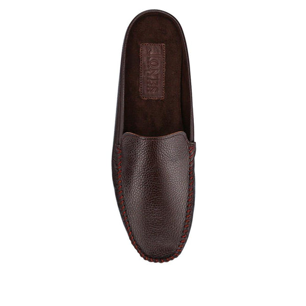 Jones Bootmaker Men's Zethan Full Slippers - Dark Brown