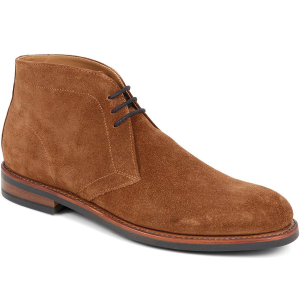 jones bootmaker Outlet Acton2 Leather Chukka Boots - Tobacco Suede