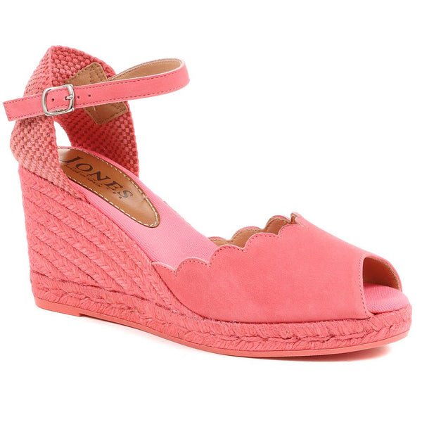 jones bootmaker Outlet Alejandra Espadrille Wedge Sandals - Coral