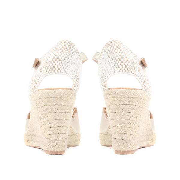 Jones Bootmaker Outlet Alejandra Espadrille Wedge Sandals - Gold