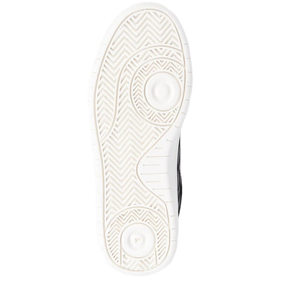 Jones Bootmaker Outlet Allana Leather Lace-Up Trainers - Black