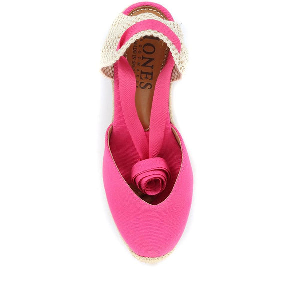 Jones Bootmaker Outlet Alyssa Wedge Espadrille Sandals - Pink