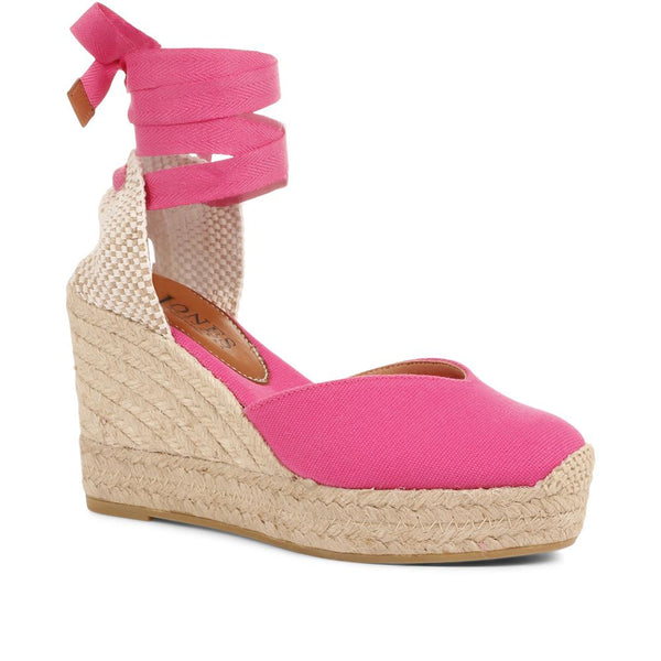 jones bootmaker Outlet Alyssa Wedge Espadrille Sandals - Pink