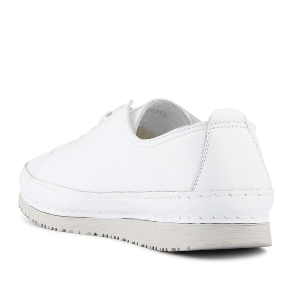 Jones Bootmaker Outlet Amarilla Lace-Up Trainers - White-White