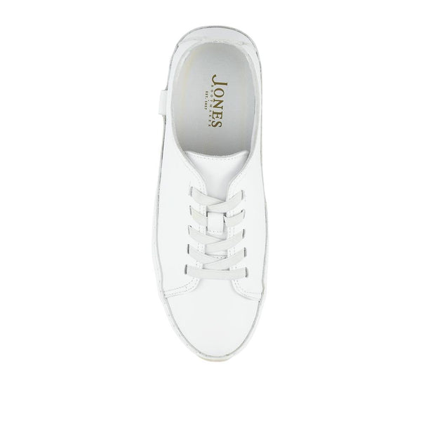 Jones Bootmaker Outlet Amarilla Lace-Up Trainers - White-White