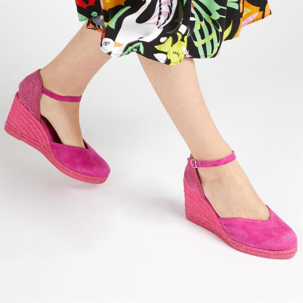 Jones Bootmaker Outlet Arabella Wedge Sandals - Majenta