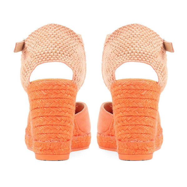 Jones Bootmaker Outlet Arabella Wedge Sandals - Orange
