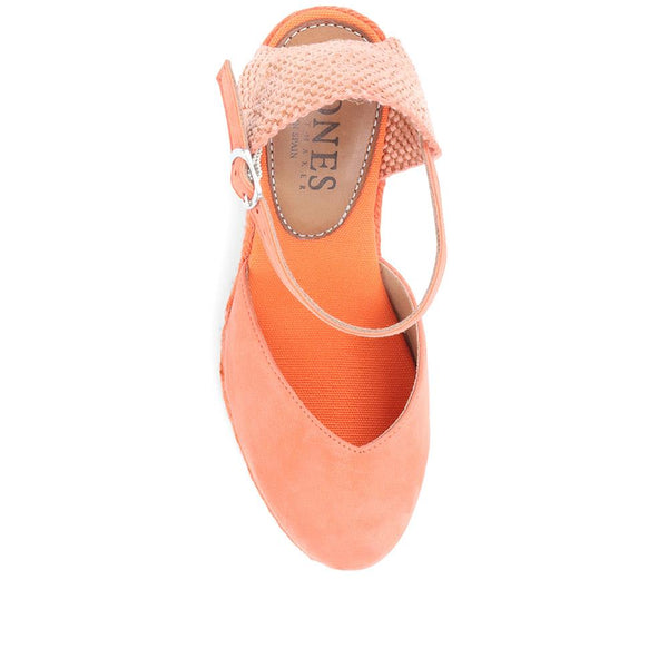 Jones Bootmaker Outlet Arabella Wedge Sandals - Orange