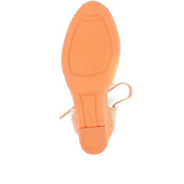 Jones Bootmaker Outlet Arabella Wedge Sandals - Orange