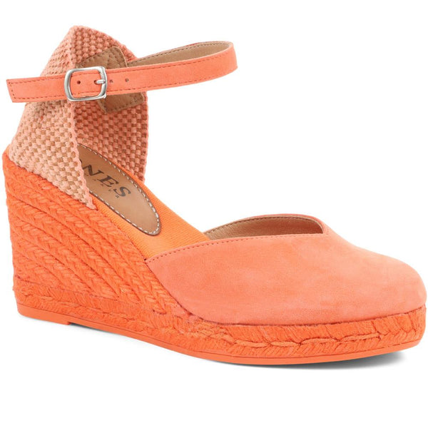 jones bootmaker Outlet Arabella Wedge Sandals - Orange