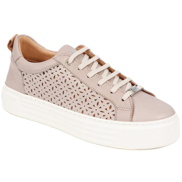 jones bootmaker Outlet Ariella Cut Out Detailed Trainers - Taupe